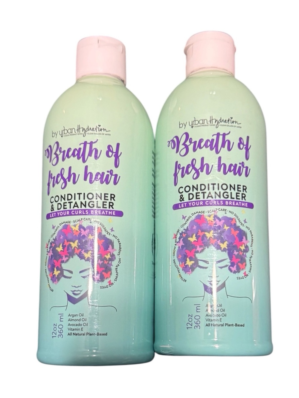 Breath of Fresh Hair Conditioner & Detangler - Mint Green (2 pack)
